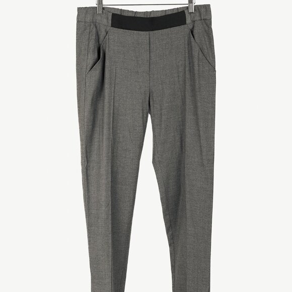 MM6 Maison Martin Margiela SS/15 Grey Wool-Blend Gabardine Tapered Trousers - Picture 2 of 10